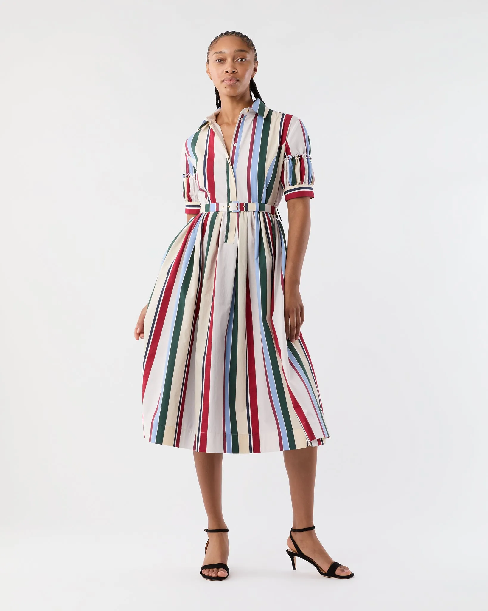 Libertine Dress in Multicolor Stripes Jacquard sold by Mashburn