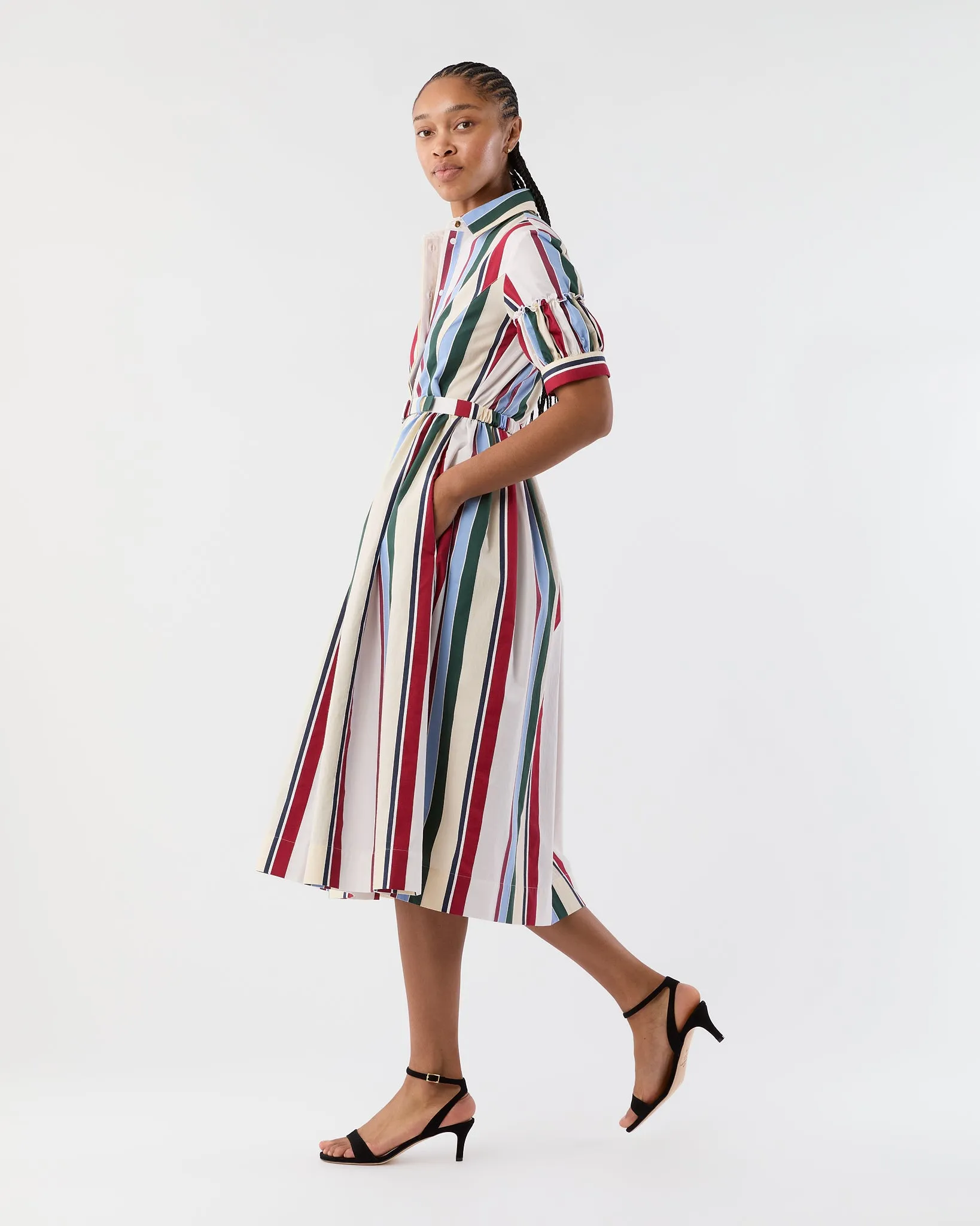 Libertine Dress in Multicolor Stripes Jacquard sold by Mashburn product image thumbnail 3