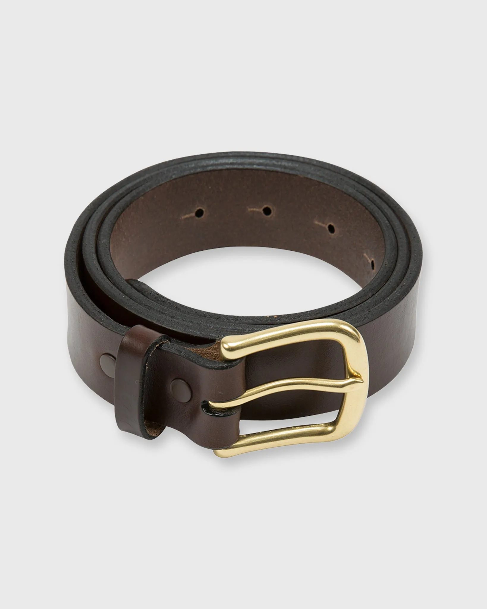 1.25" Belt in Chocolate Oil Pull-Up sold by Mashburn