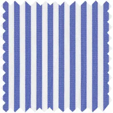 Made-to-Order Mandarin Tunic in Blue Bengal Stripe Poplin sold by Mashburn