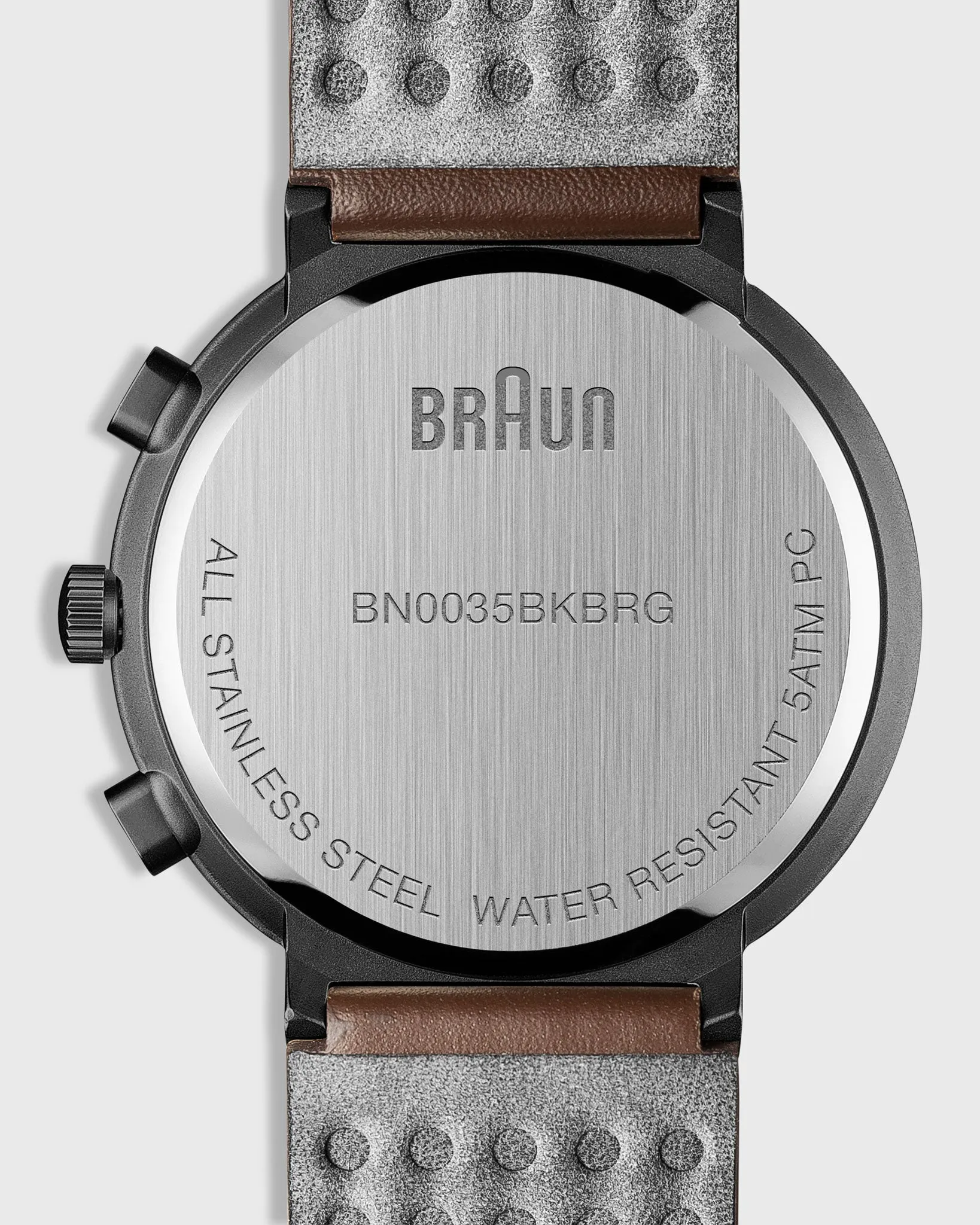 Chronograph Analog Watch in Black/Brown sold by Mashburn product image thumbnail 5