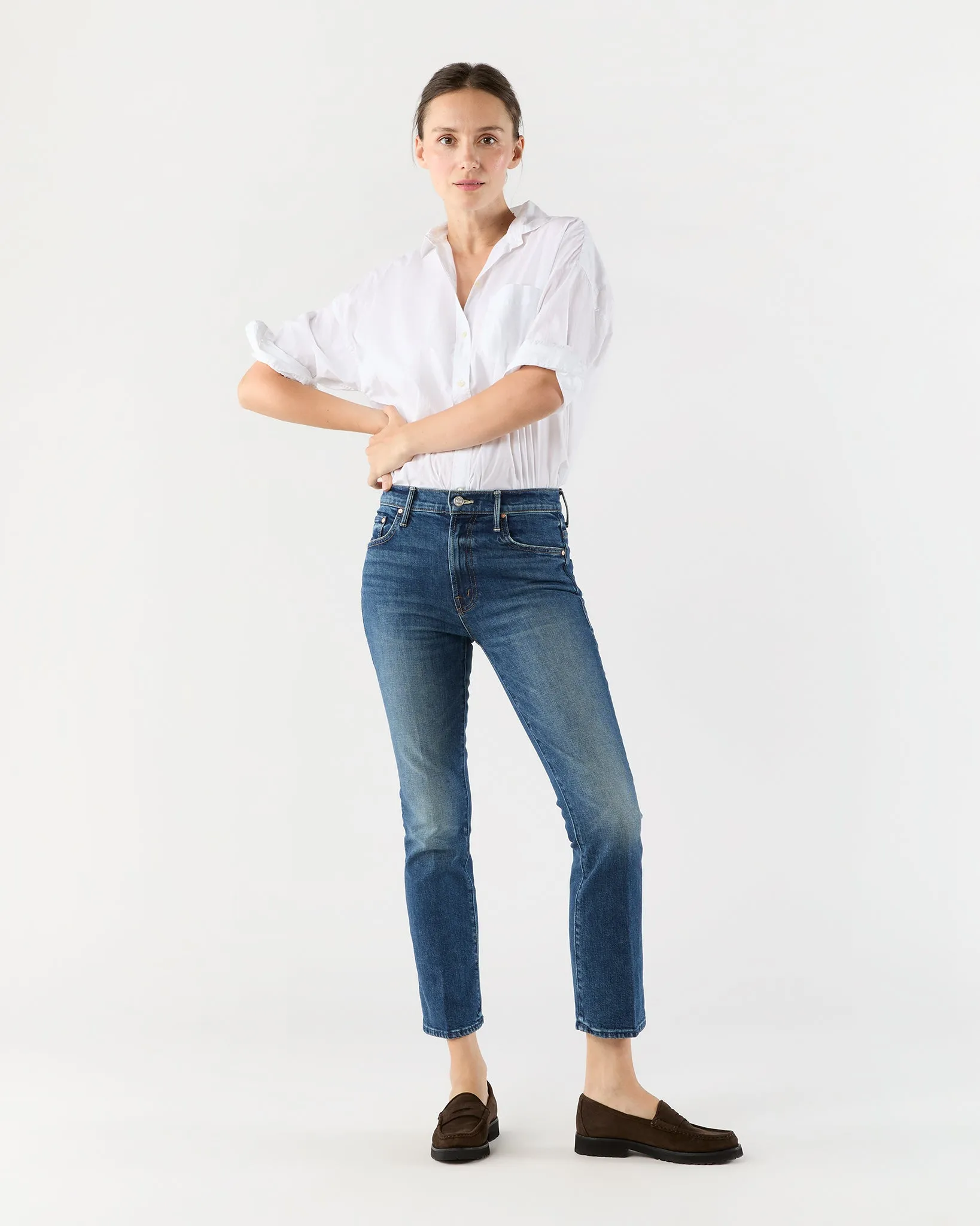 The Insider Ankle Jean in Where The Sun Don't Shine sold by Mashburn