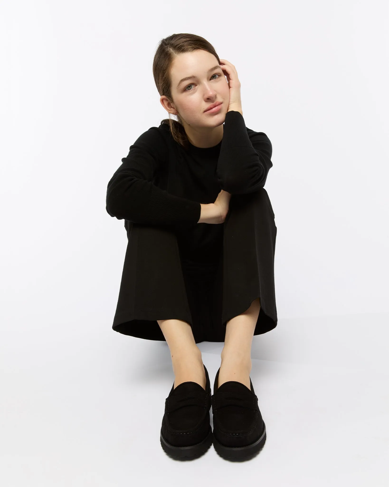 Lug Sole Loafer in Black Suede sold by Mashburn product image thumbnail 3