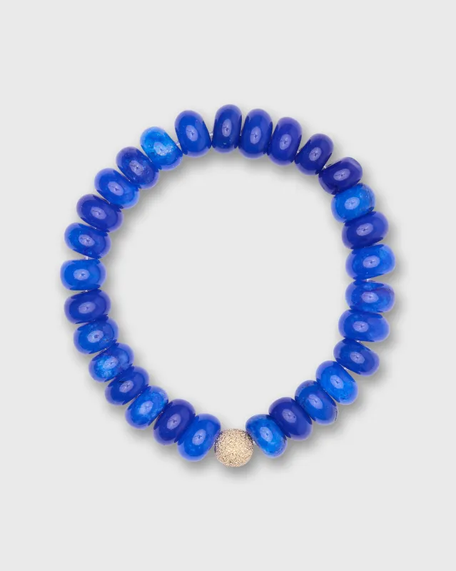 Semi Precious Beaded Bracelet in Royal Blue Monochrome sold by Mashburn