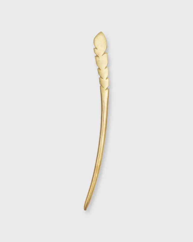 Feather Hairpin in Brass sold by Mashburn