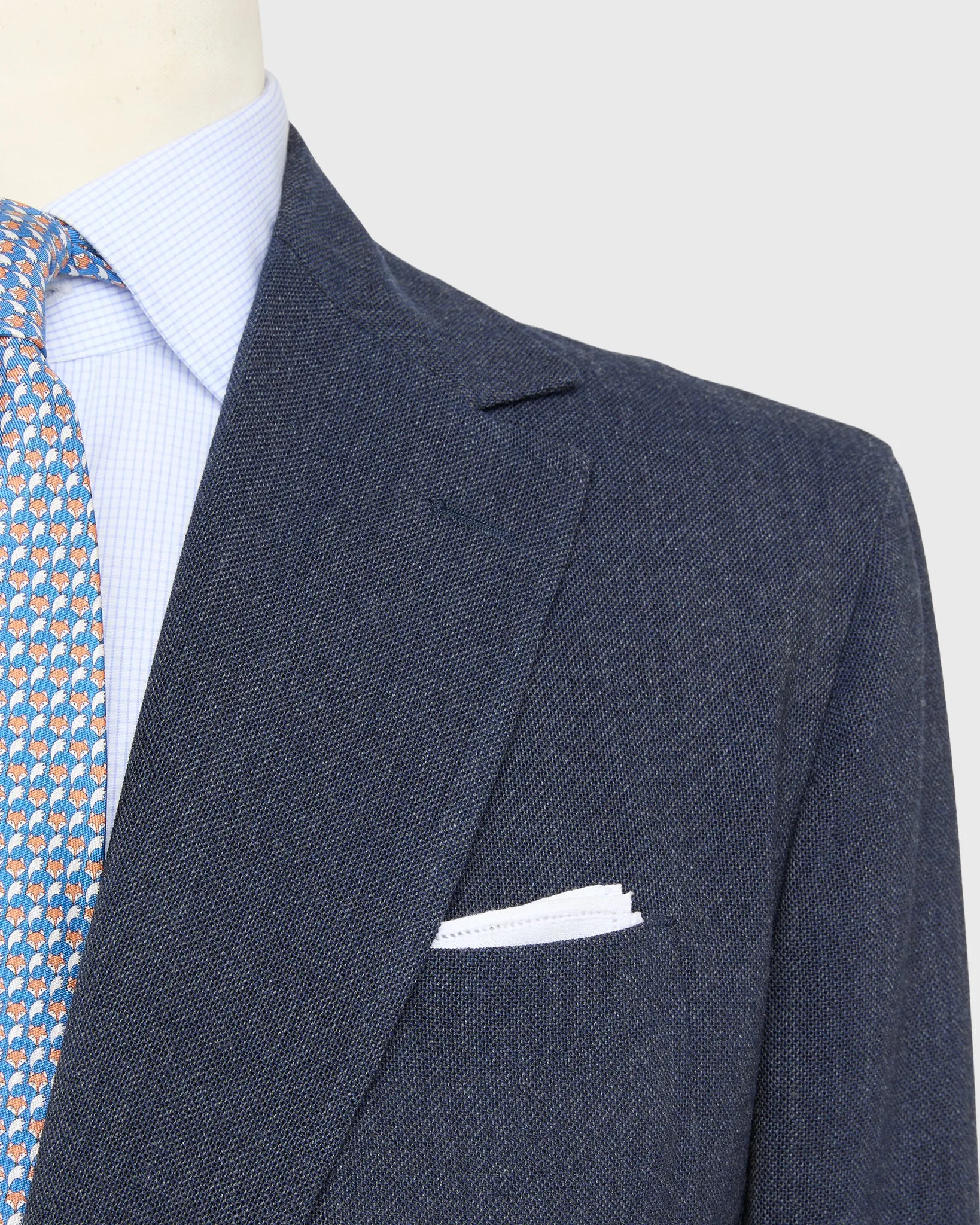 Ghost Blazer in Airforce Blue Quattro Hopsack sold by Mashburn product image thumbnail 2