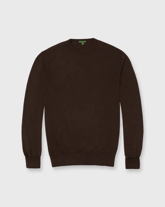 Casual Crewneck Sweater in Brazil Nut Cotton/Cashmere sold by Mashburn