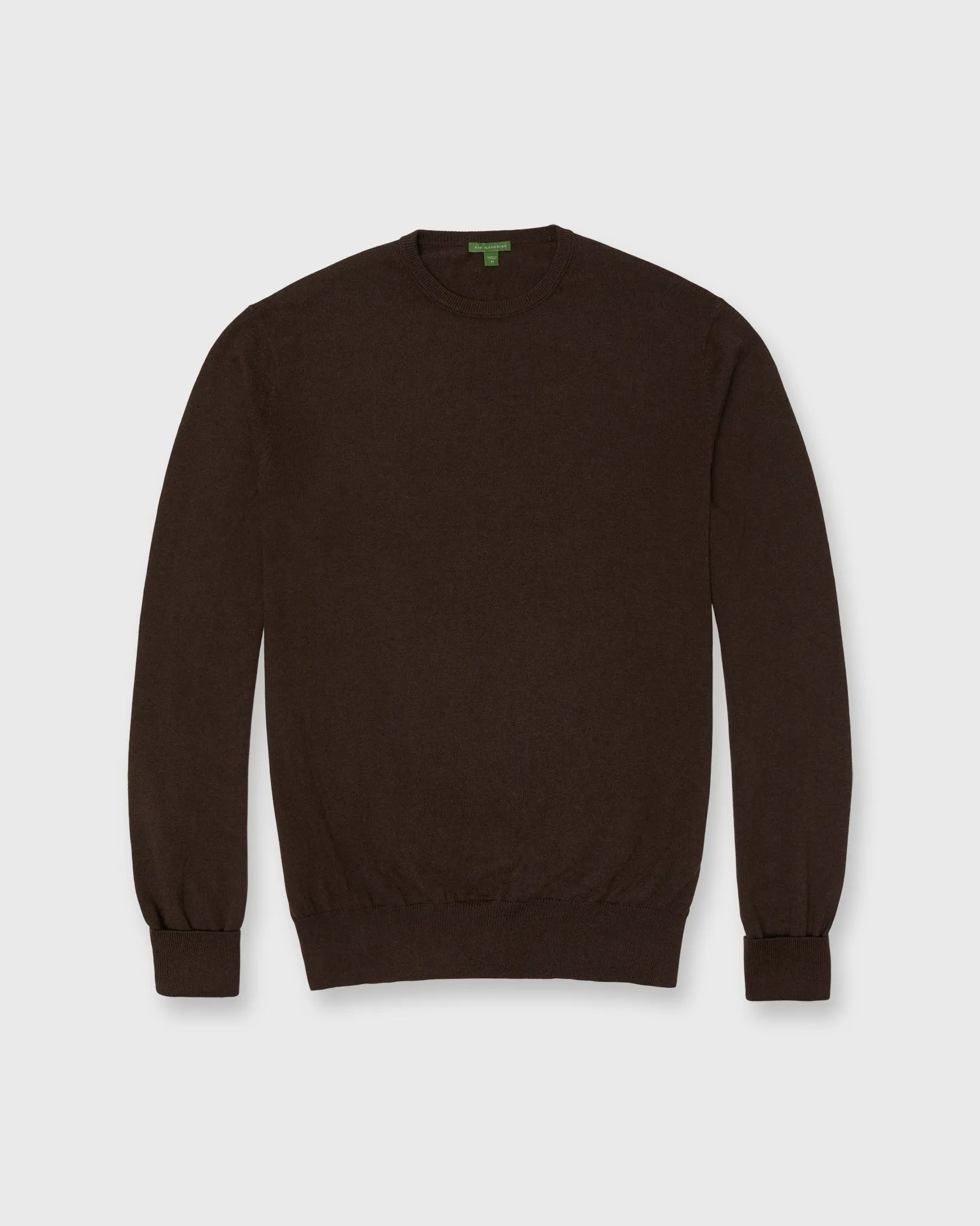 Casual Crewneck Sweater in Brazil Nut Cotton/Cashmere sold by Mashburn