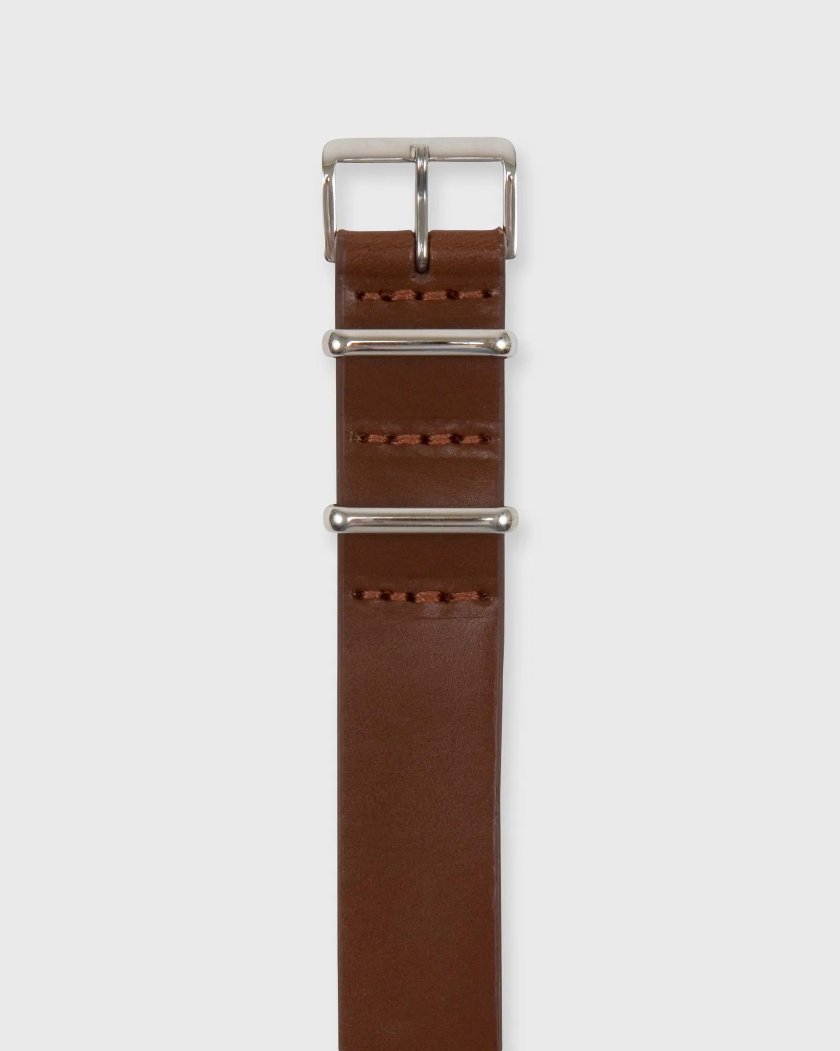 One-Piece Watch Strap in Medium Brown Leather sold by Mashburn product image thumbnail 2