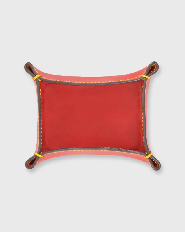 Small Tray in Red Leather sold by Mashburn