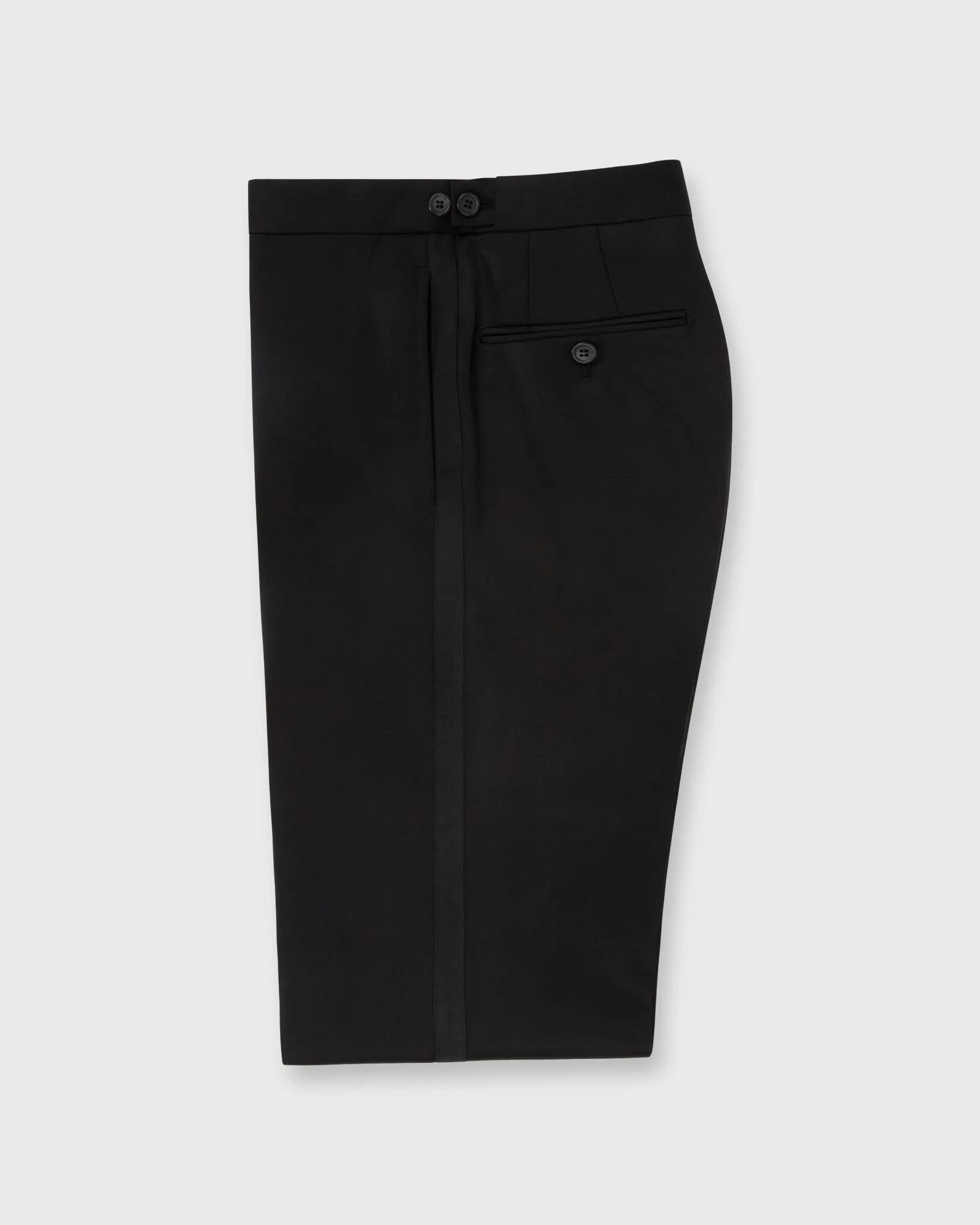 Virgil No. 3 Shawl Collar Tuxedo in Black Wool with Silk Grosgrain Trim sold by Mashburn product image thumbnail 5