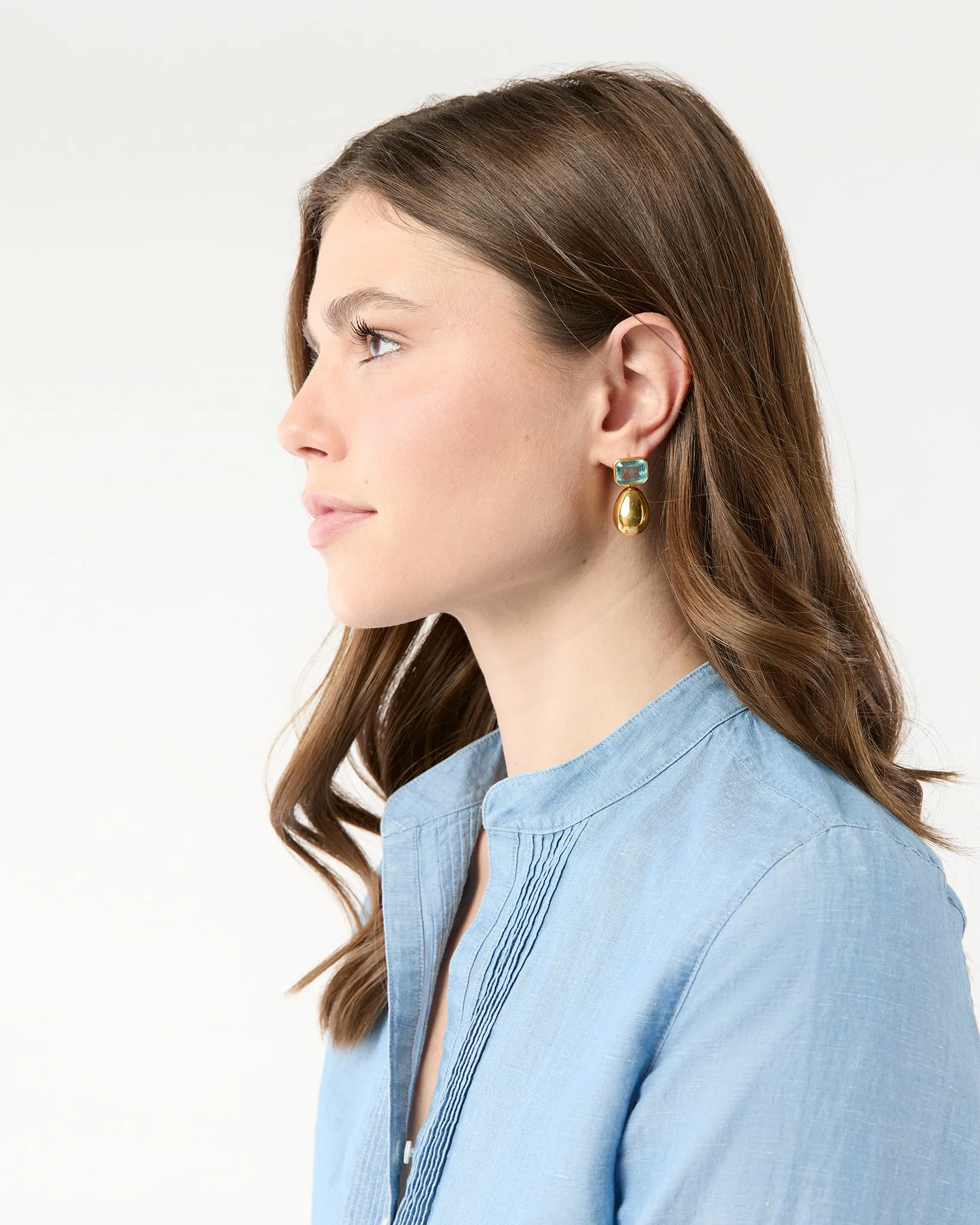 Bean Earrings in Gold sold by Mashburn product image thumbnail 2
