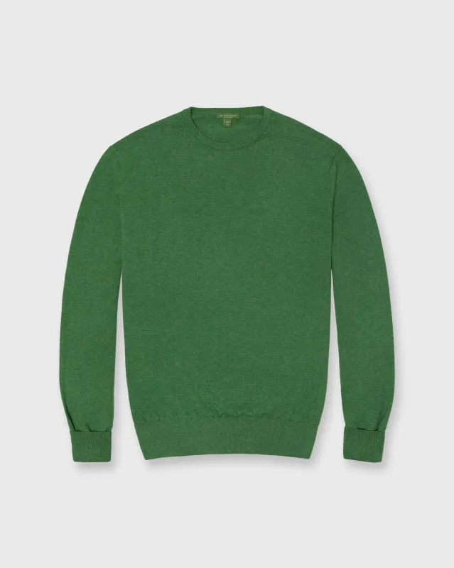 Casual Crewneck Sweater in Woodland Cotton/Cashmere sold by Mashburn