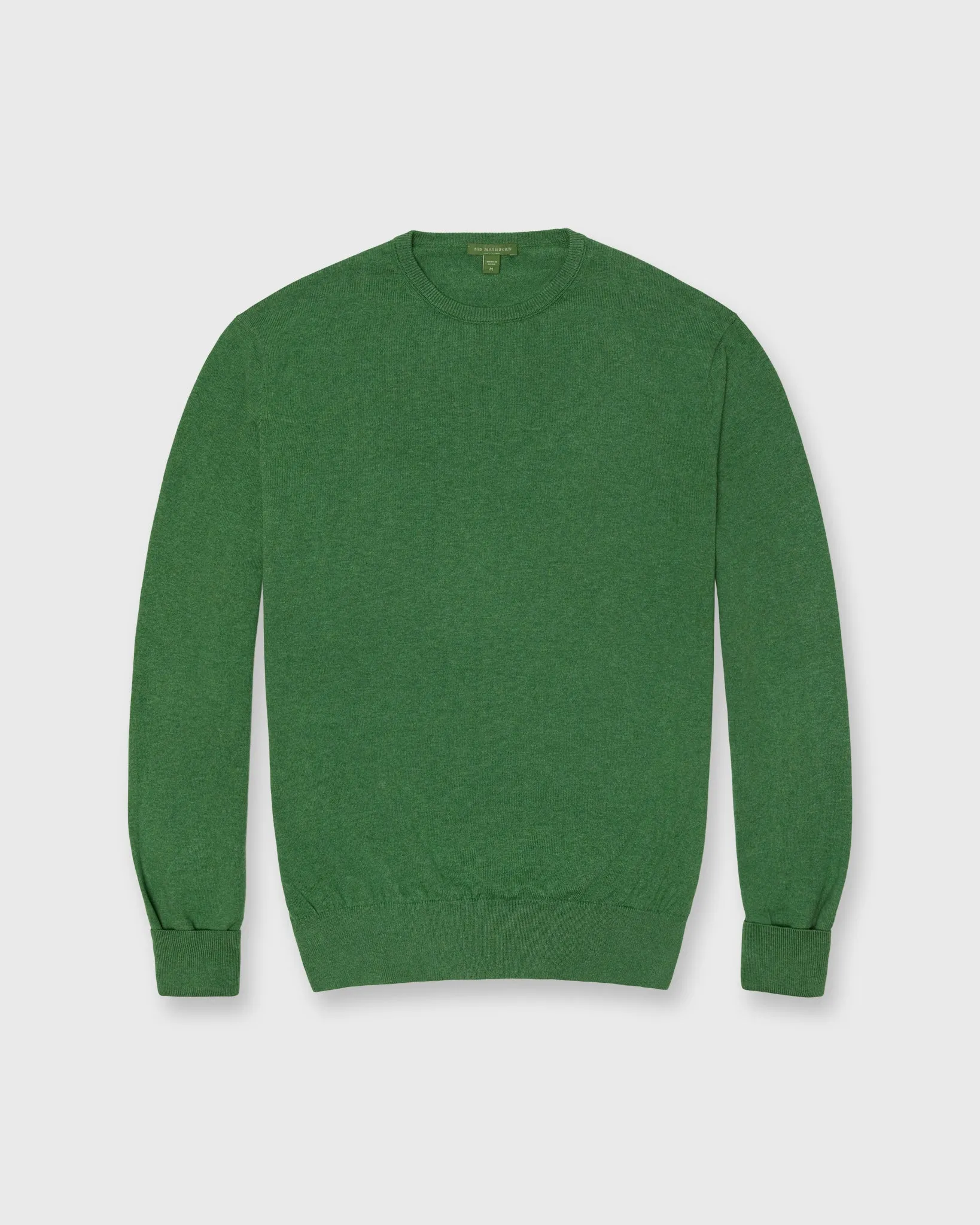 Casual Crewneck Sweater in Woodland Cotton/Cashmere sold by Mashburn