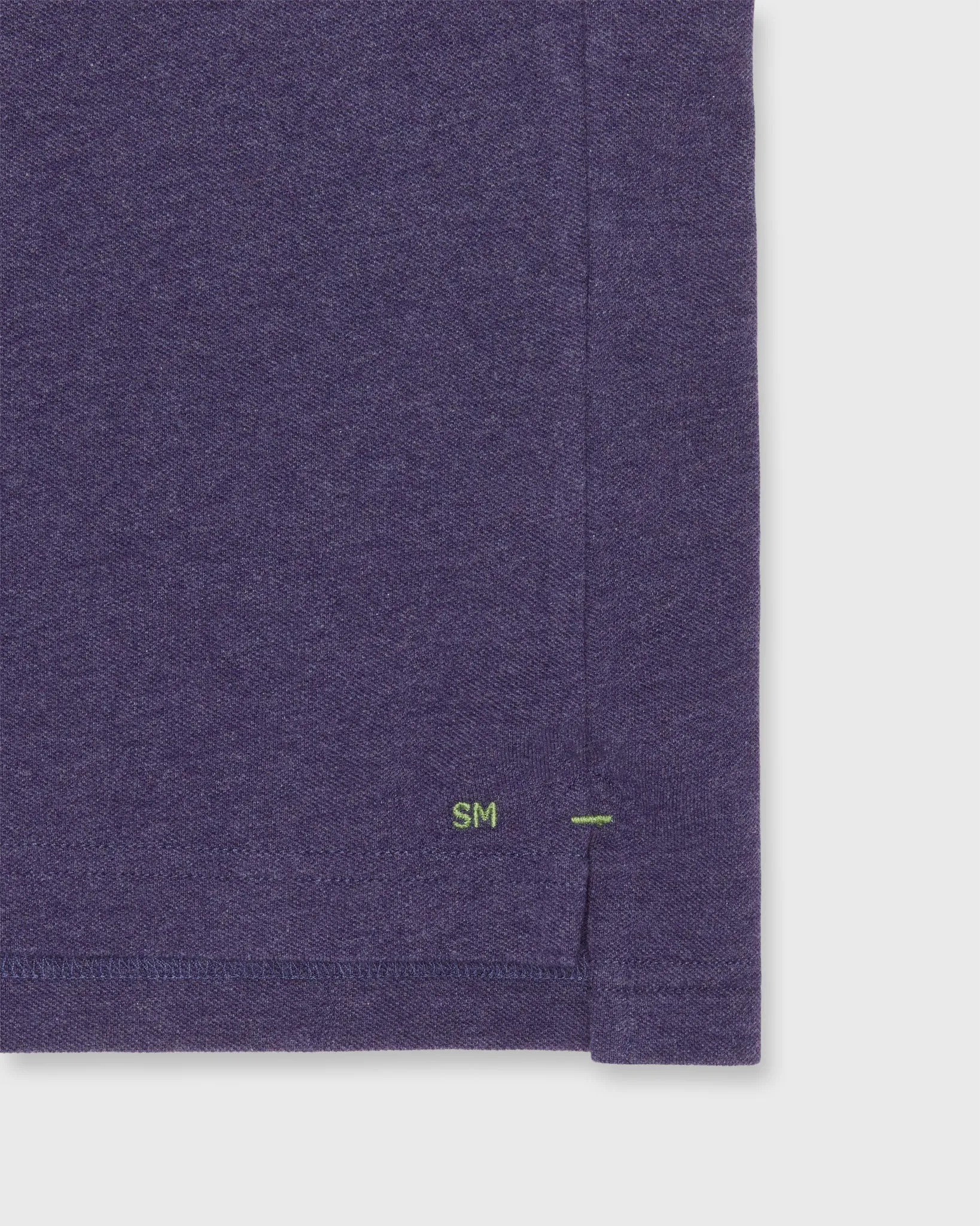 Court Polo in Heather Nightshade Pima Pique sold by Mashburn product image thumbnail 3