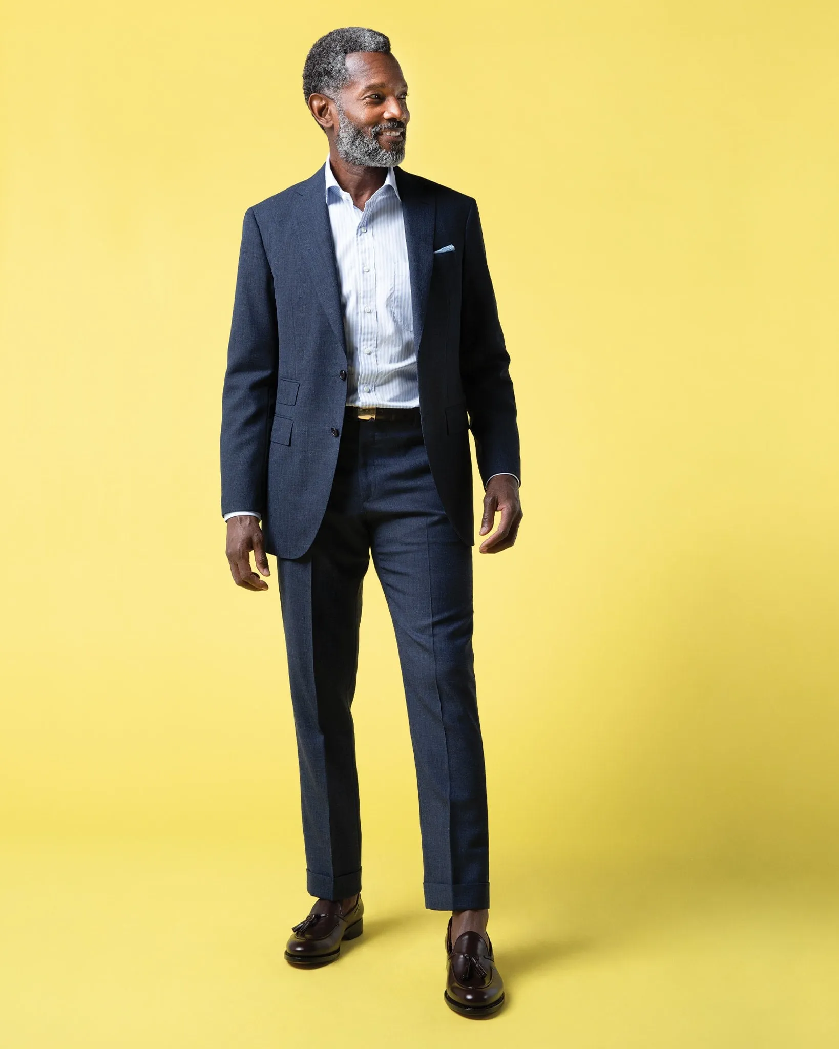 Kincaid No. 3 Suit in Air Force Blue High-Twist sold by Mashburn product image thumbnail 2