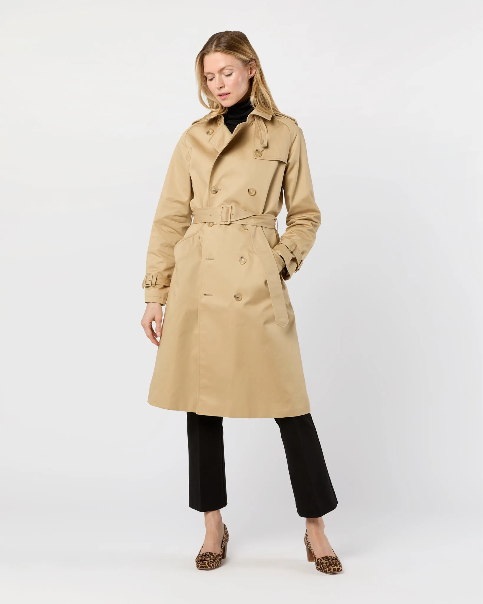 Greta Trench Coat in Beige sold by Mashburn product image thumbnail 3