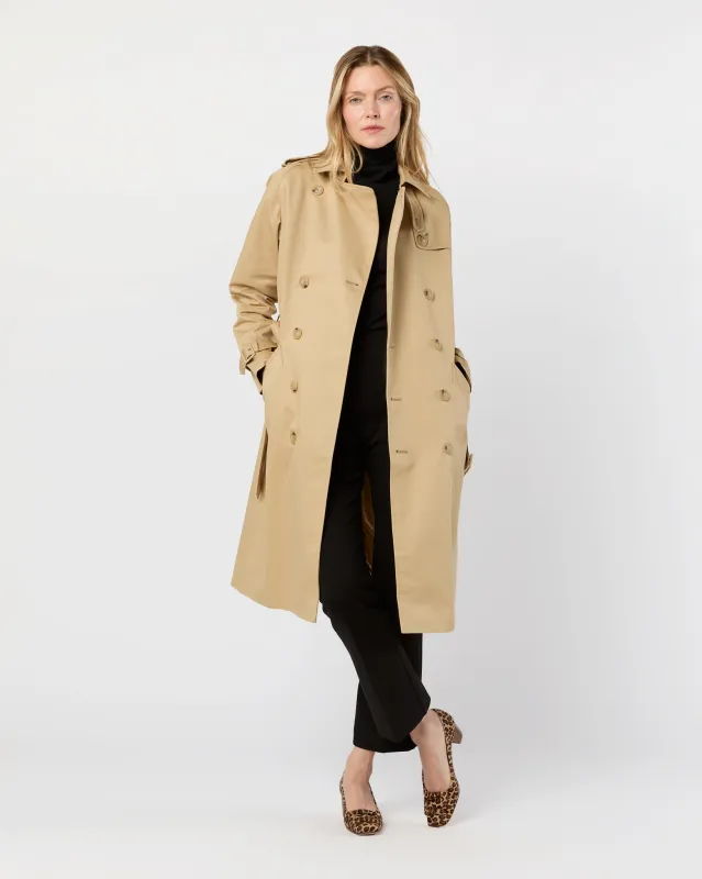 Greta Trench Coat in Beige sold by Mashburn