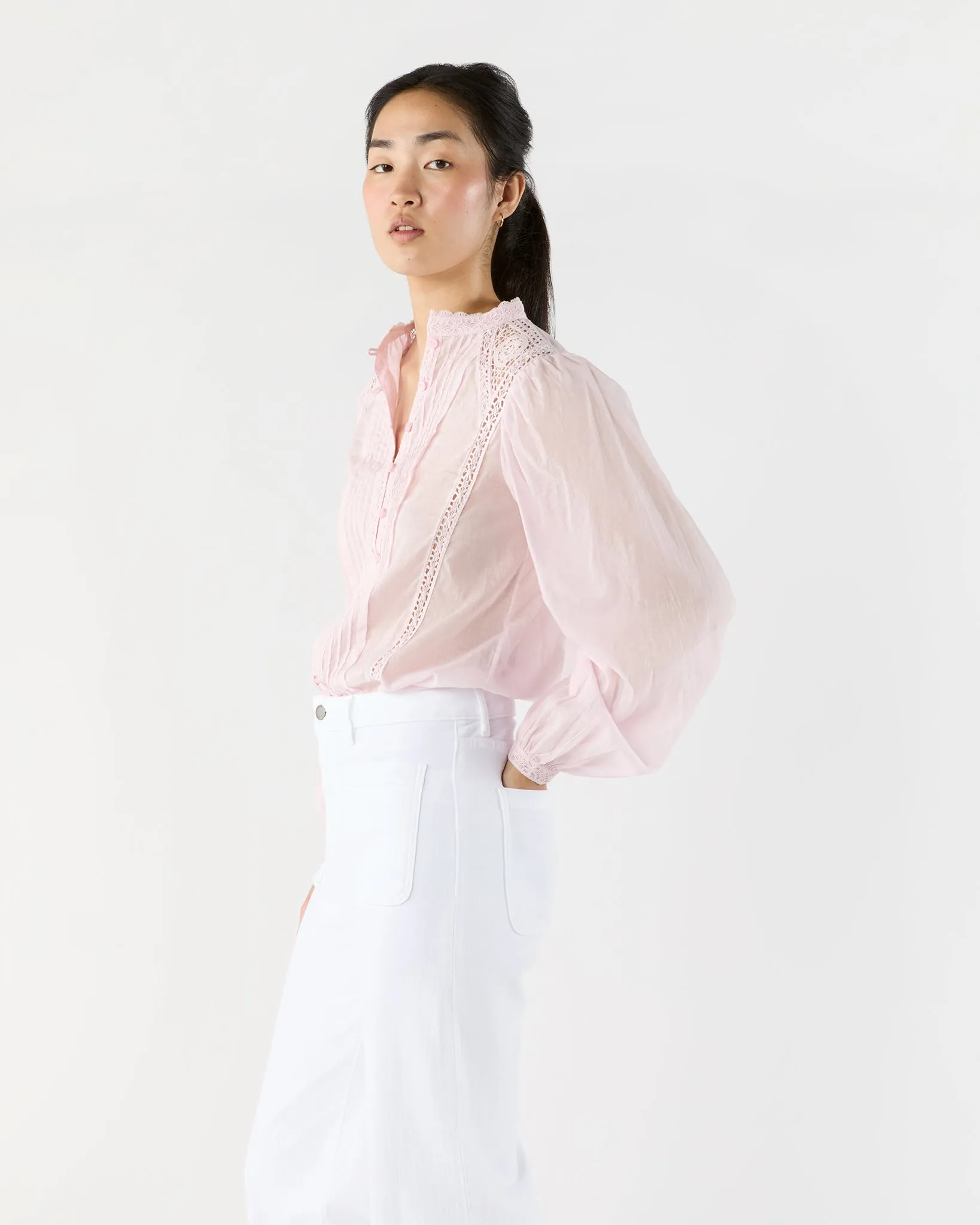 Greicy Top in Light Pink sold by Mashburn product image thumbnail 3