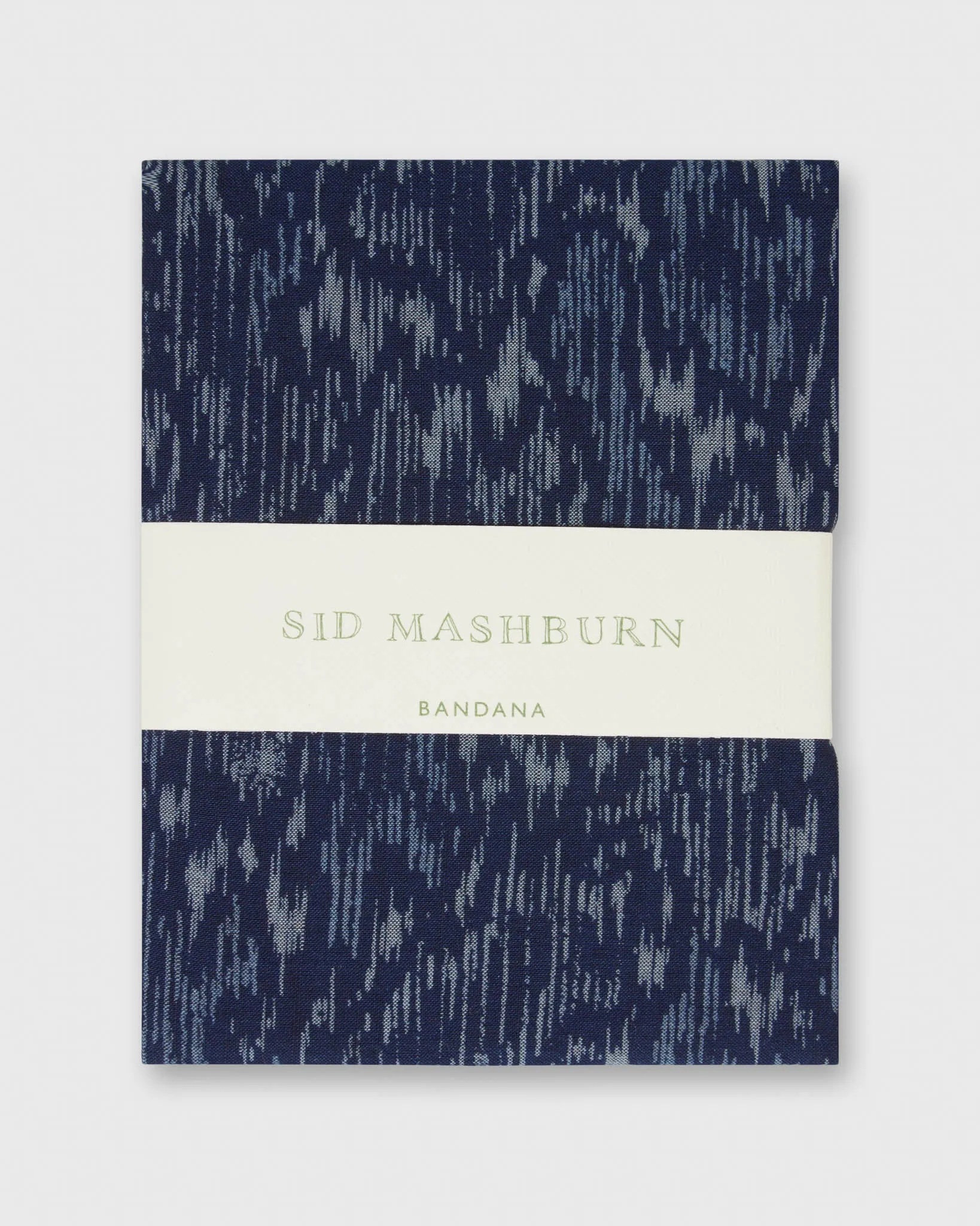 Bandana in Navy/Blue Ikat sold by Mashburn