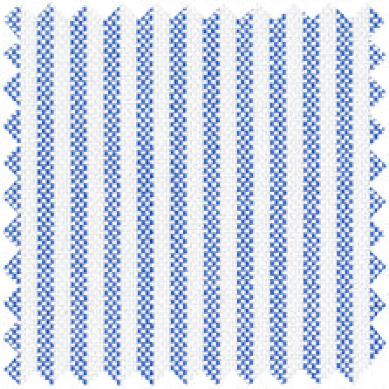Made-to-Order Designer Tunic in Blue University Stripe Oxford sold by Mashburn