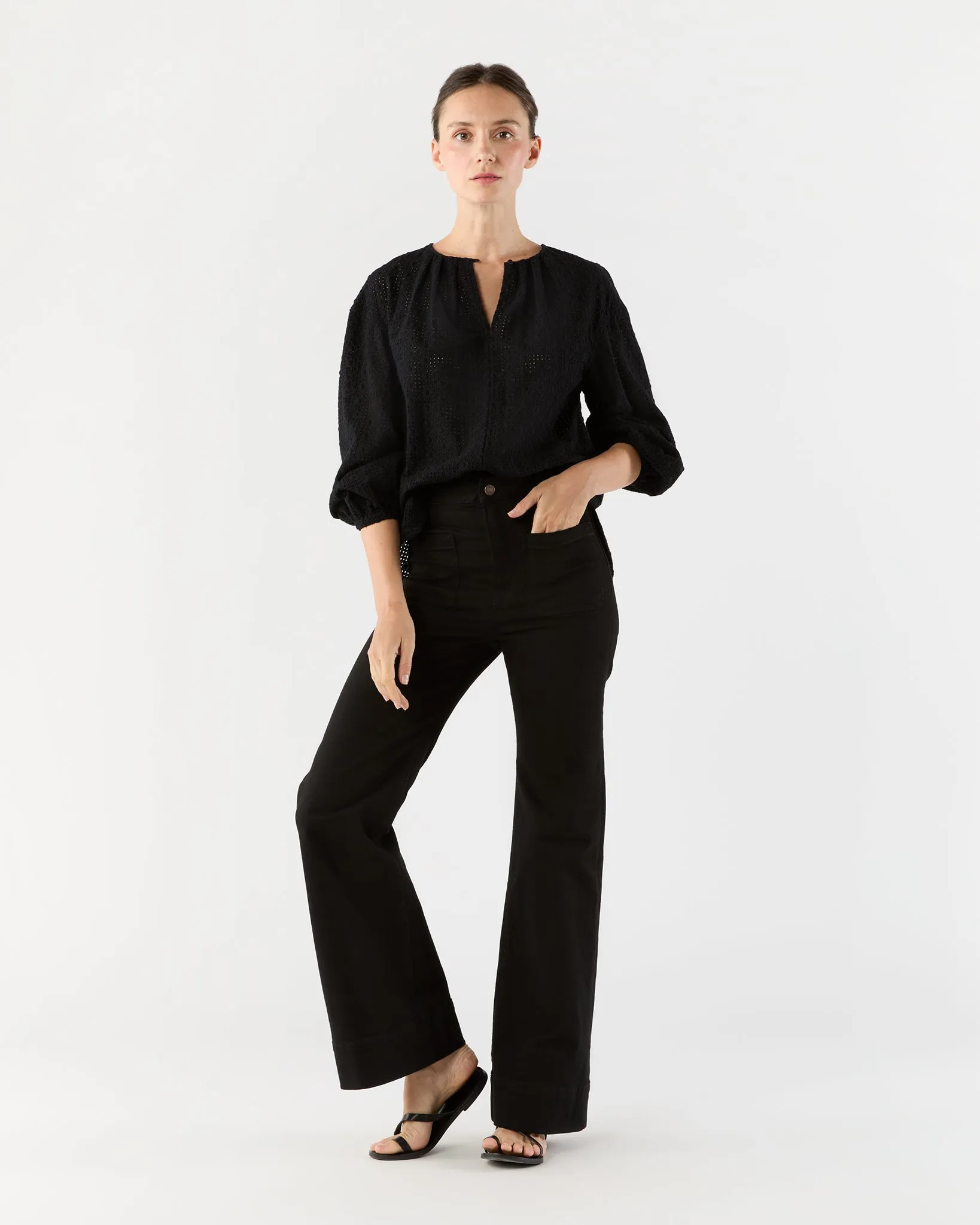 St Monica Jean in Rinse Stay Black sold by Mashburn product image thumbnail 5