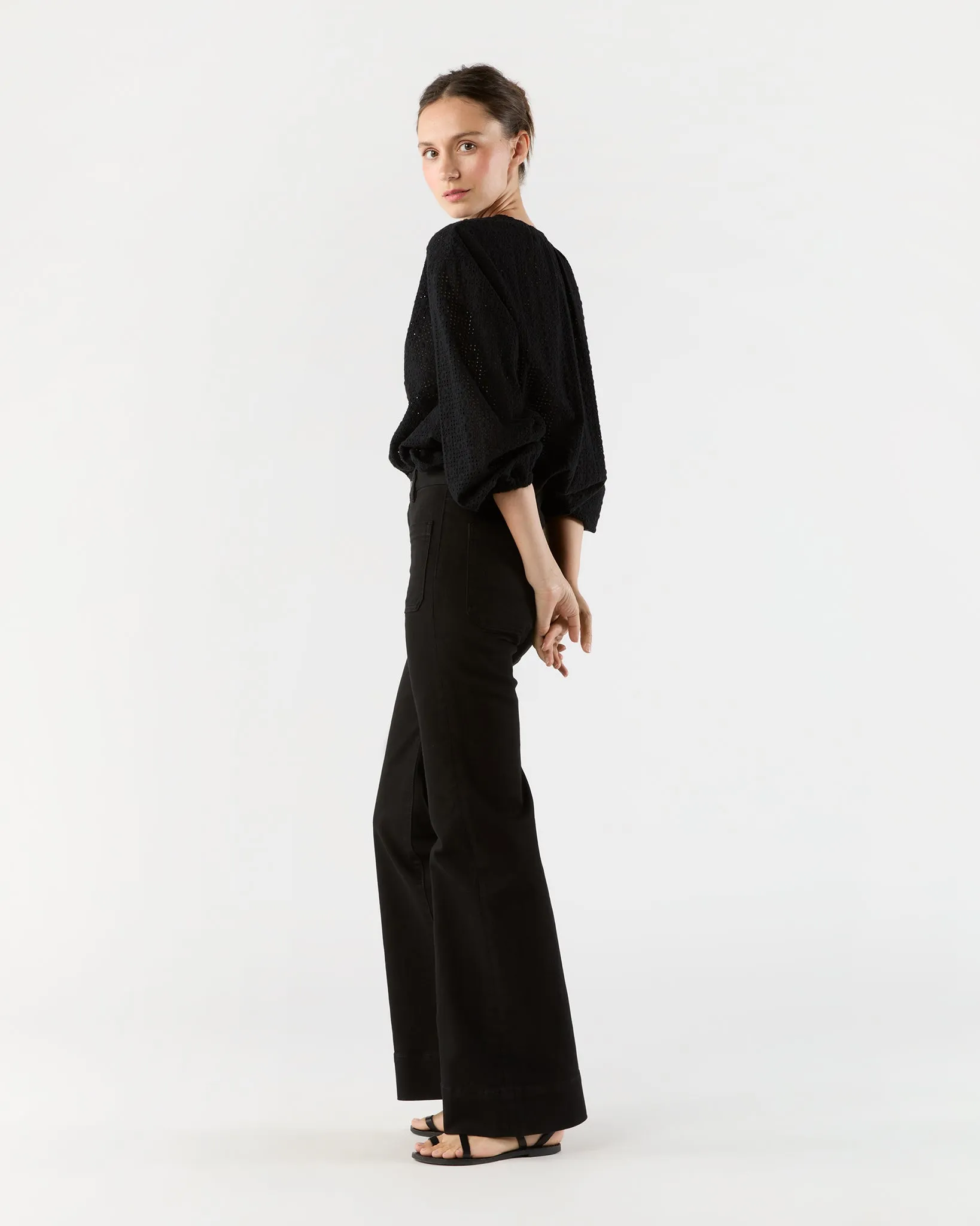 St Monica Jean in Rinse Stay Black sold by Mashburn product image thumbnail 4