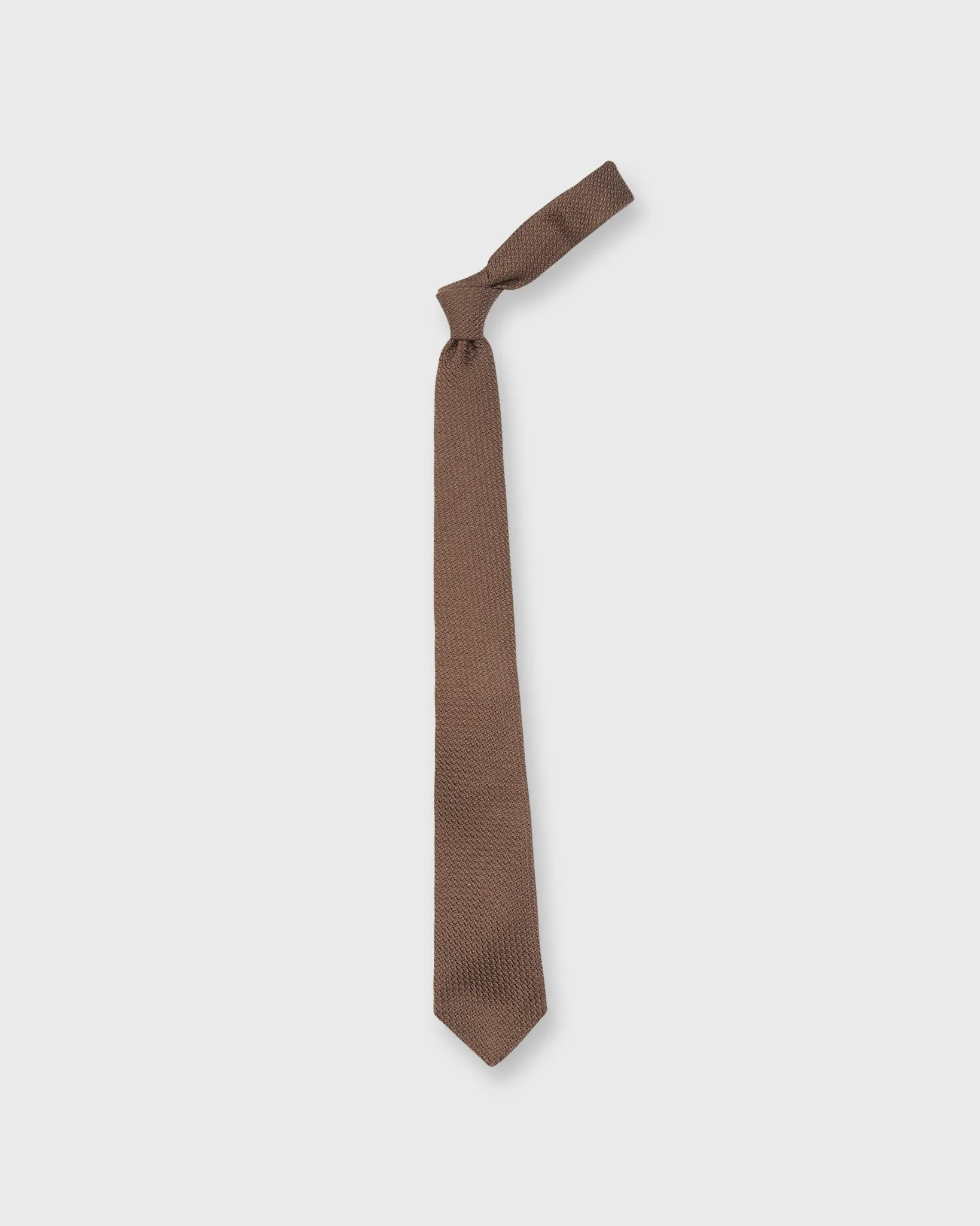 Silk Grosso Grenadine Tie in Brown sold by Mashburn product image thumbnail 3