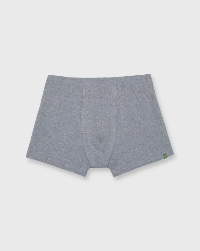 Boxer Brief (Pack of 2) in Heather Grey Organic Stretch Cotton sold by Mashburn