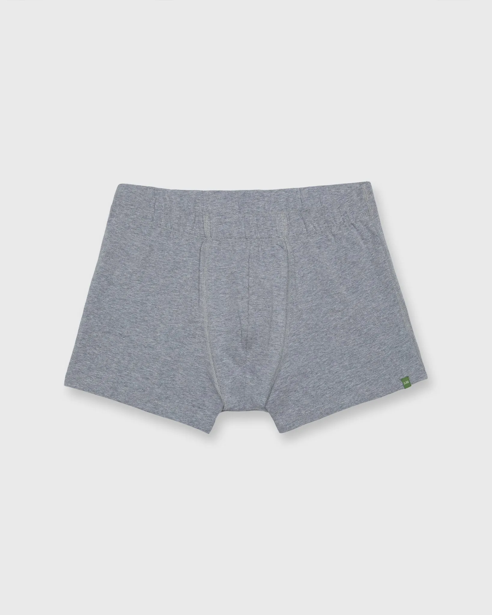 Boxer Brief (Pack of 2) in Heather Grey Organic Stretch Cotton sold by Mashburn