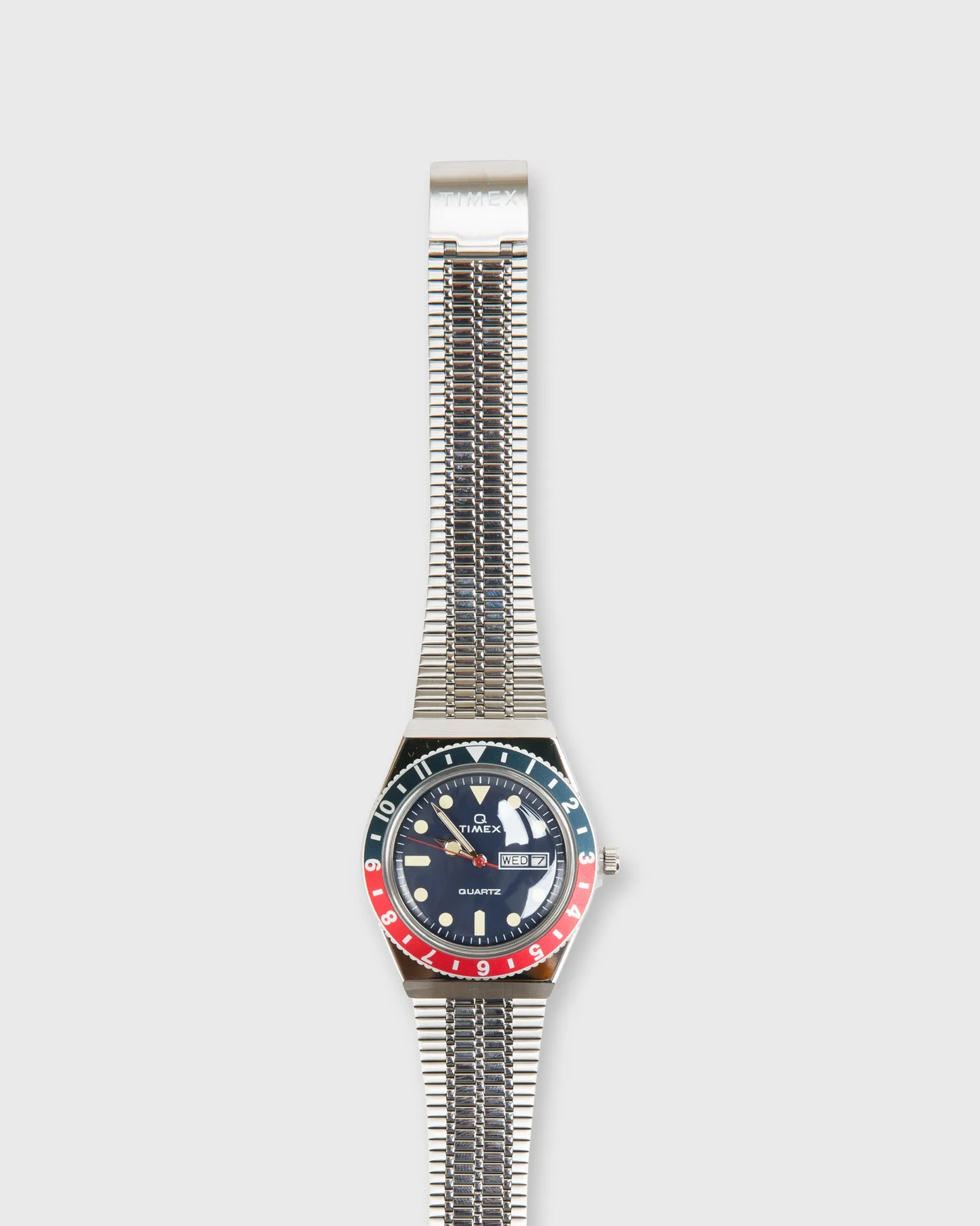 Q Timex Reissue Watch in Silver/Navy/Red sold by Mashburn product image thumbnail 2