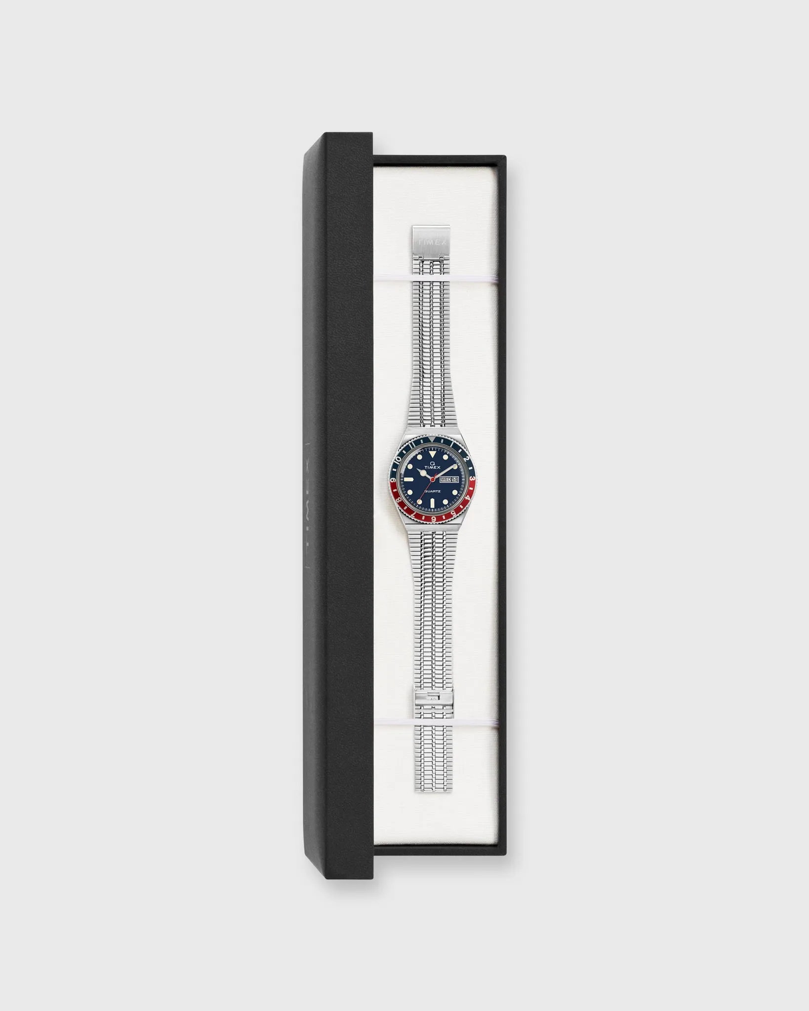 Q Timex Reissue Watch in Silver/Navy/Red sold by Mashburn product image thumbnail 3