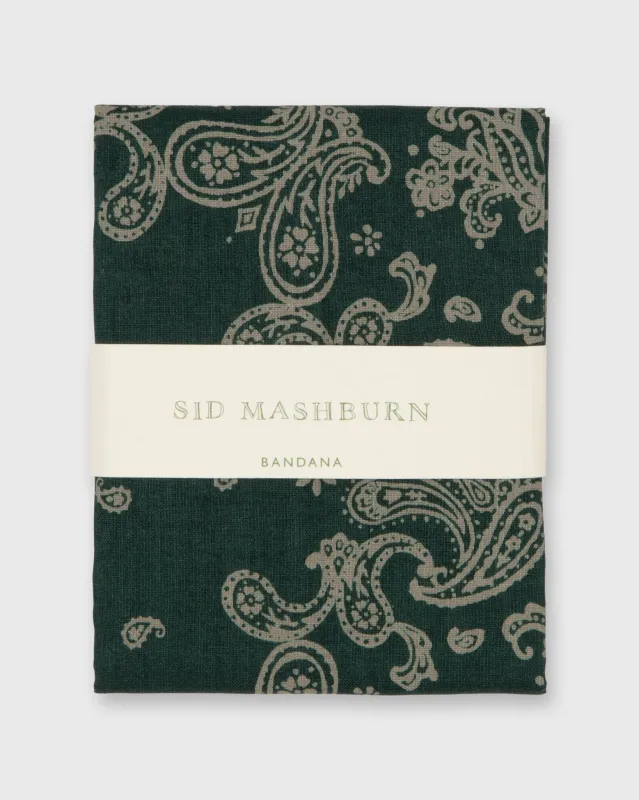 Bandana in Forest Paisley sold by Mashburn