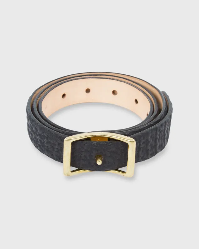 1" Conroy Belt in Black Sharkskin sold by Mashburn