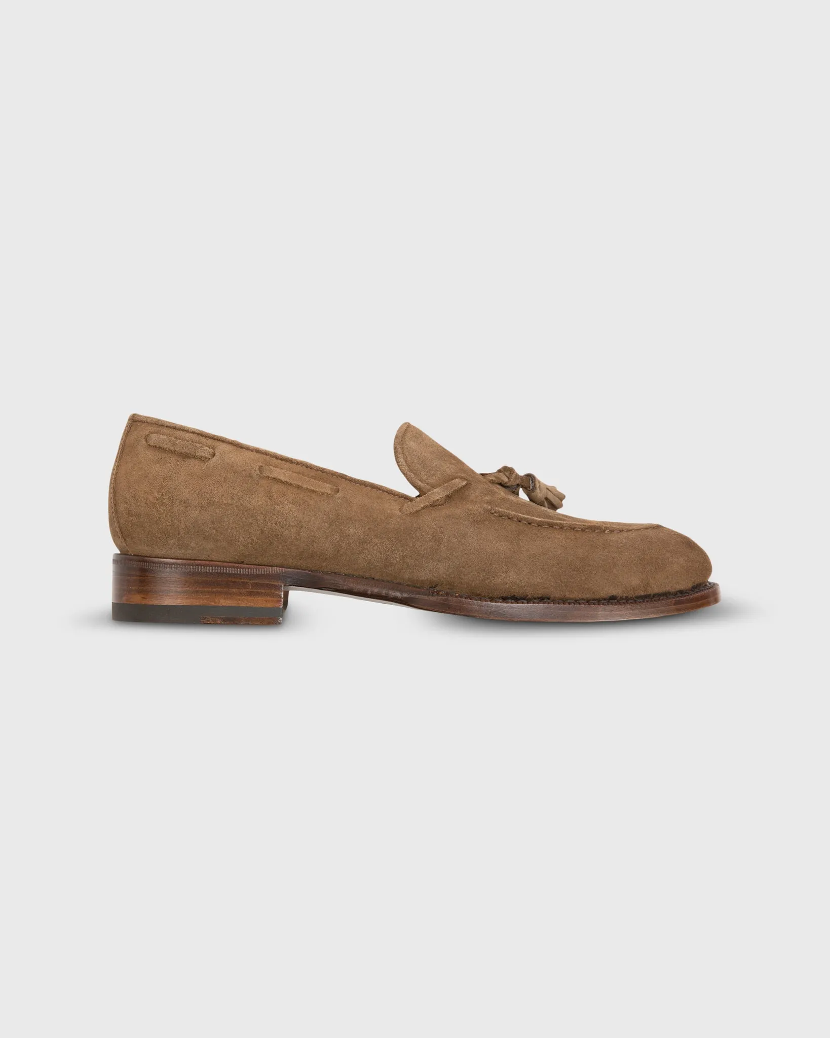 Italian Tassel Loafer in Cigar Suede sold by Mashburn product image thumbnail 2
