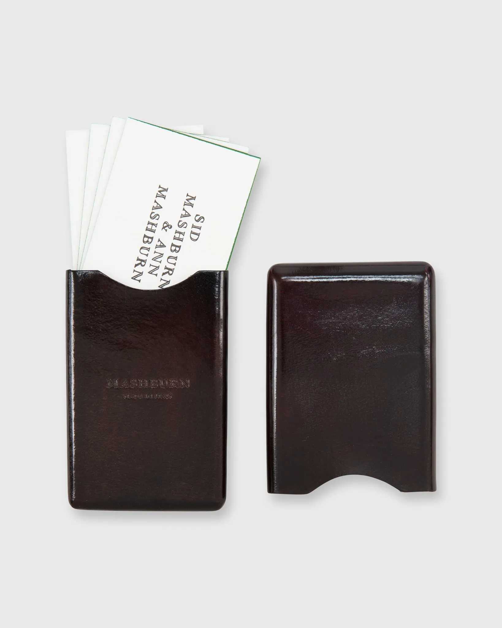 Card Case in Dark Brown Leather sold by Mashburn product image thumbnail 2