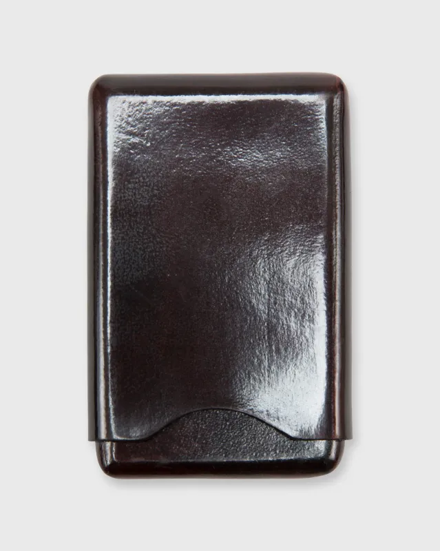 Card Case in Dark Brown Leather sold by Mashburn