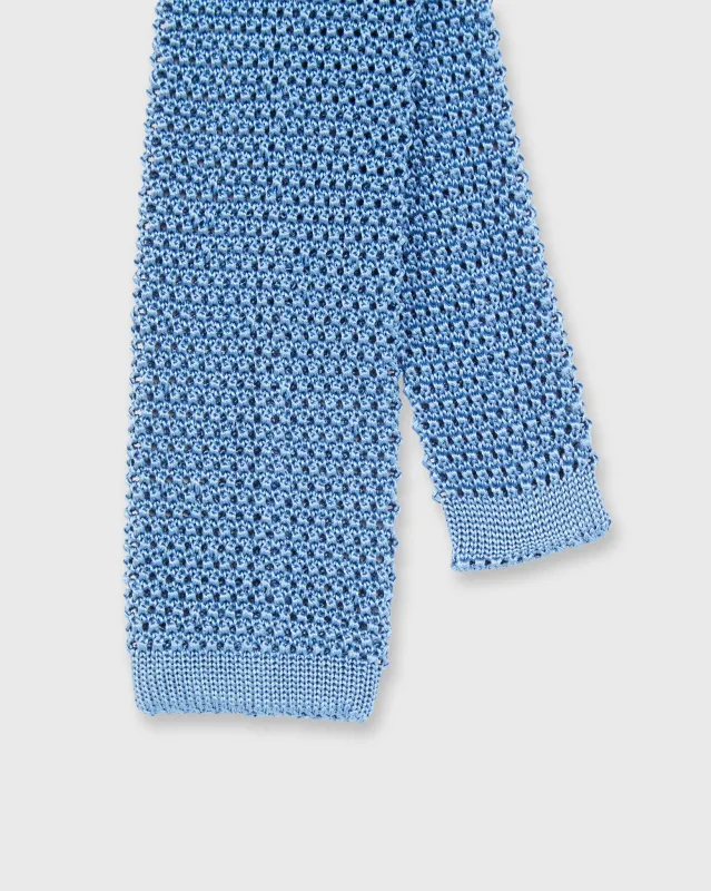 Silk Knit Tie in Light Blue sold by Mashburn