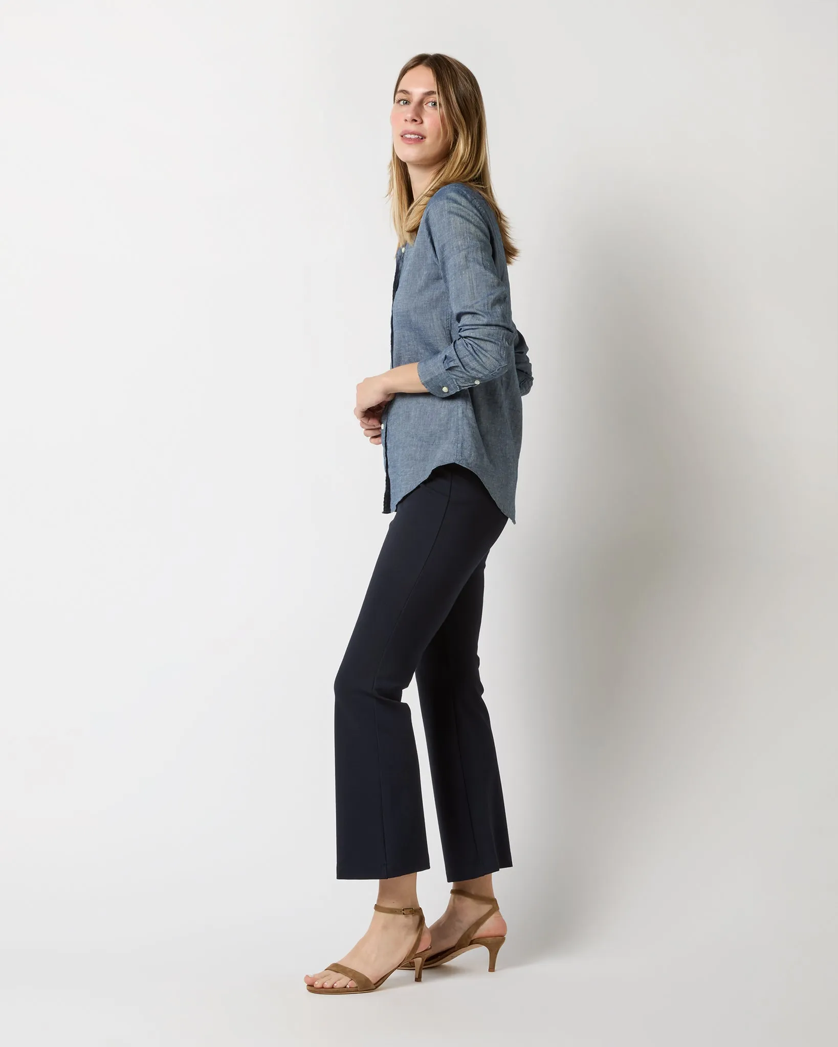 Icon Shirt in Indigo Cotolino Chambray sold by Mashburn product image thumbnail 4