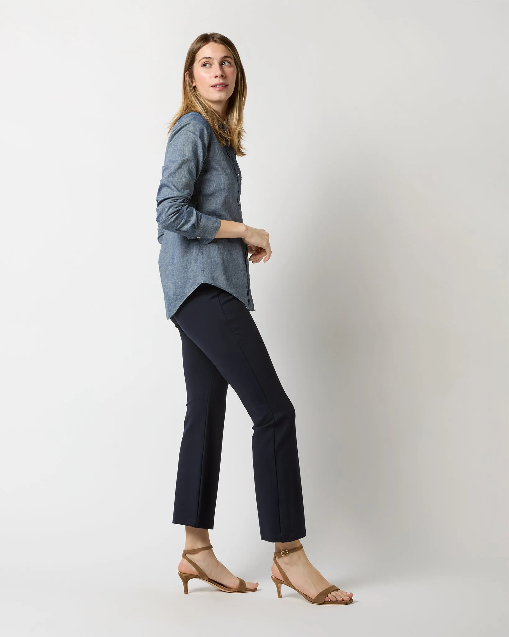 Icon Shirt in Indigo Cotolino Chambray sold by Mashburn product image thumbnail 5