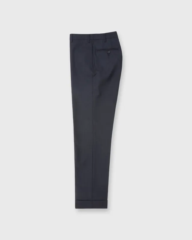 Dress Trouser in Navy High-Twist sold by Mashburn