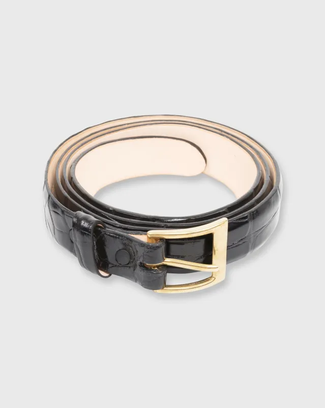 1" Belt in Black Alligator sold by Mashburn