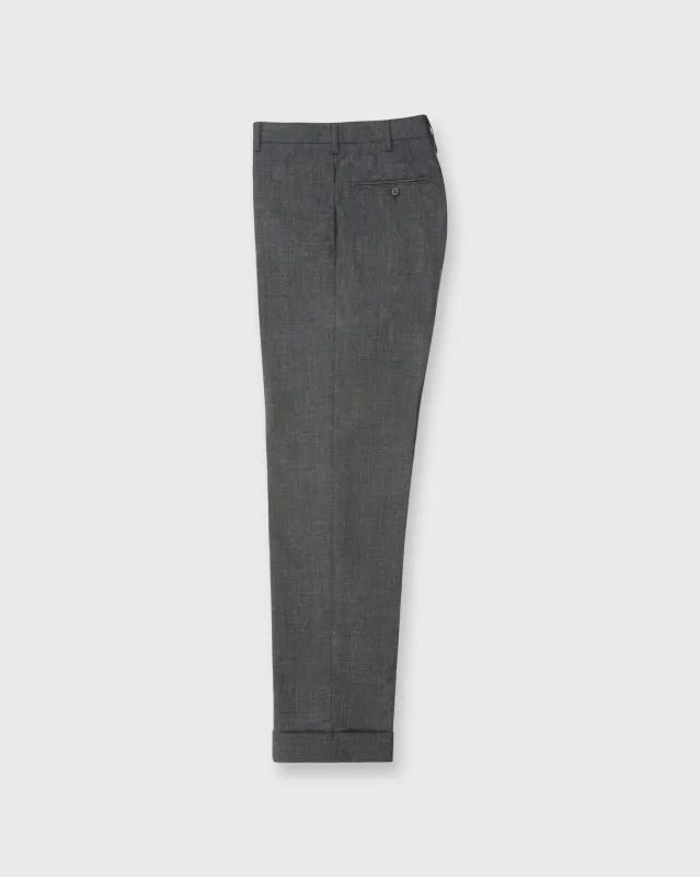 Dress Trouser in Charcoal High-Twist sold by Mashburn