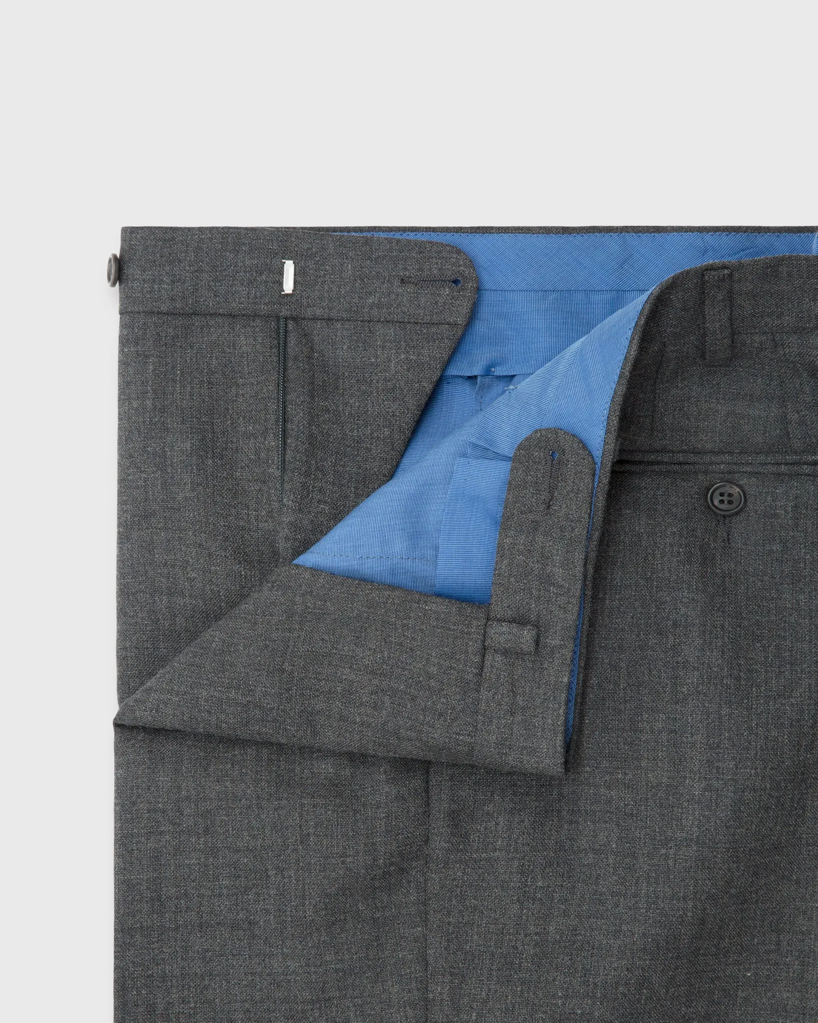 Dress Trouser in Charcoal High-Twist sold by Mashburn product image thumbnail 3