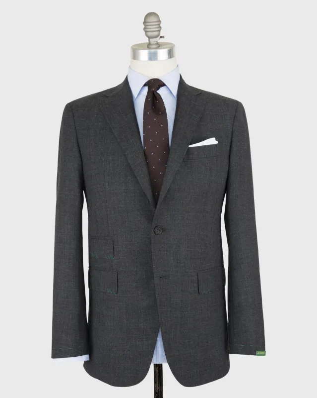 Kincaid No. 3 Suit in Charcoal High-Twist sold by Mashburn