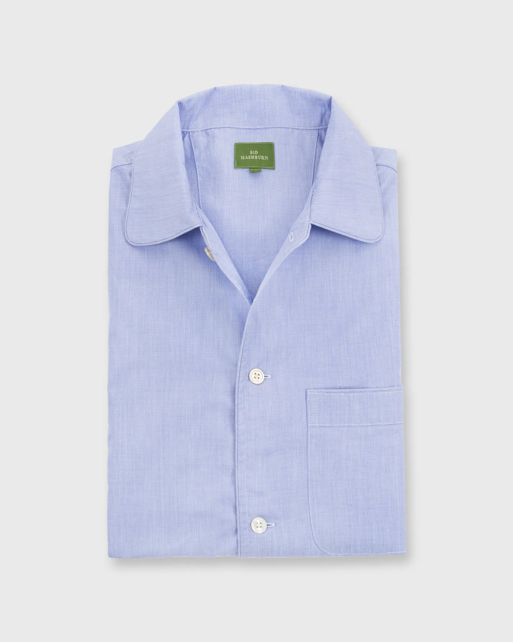 Pajama Set in Blue End-On-End sold by Mashburn product image thumbnail 3