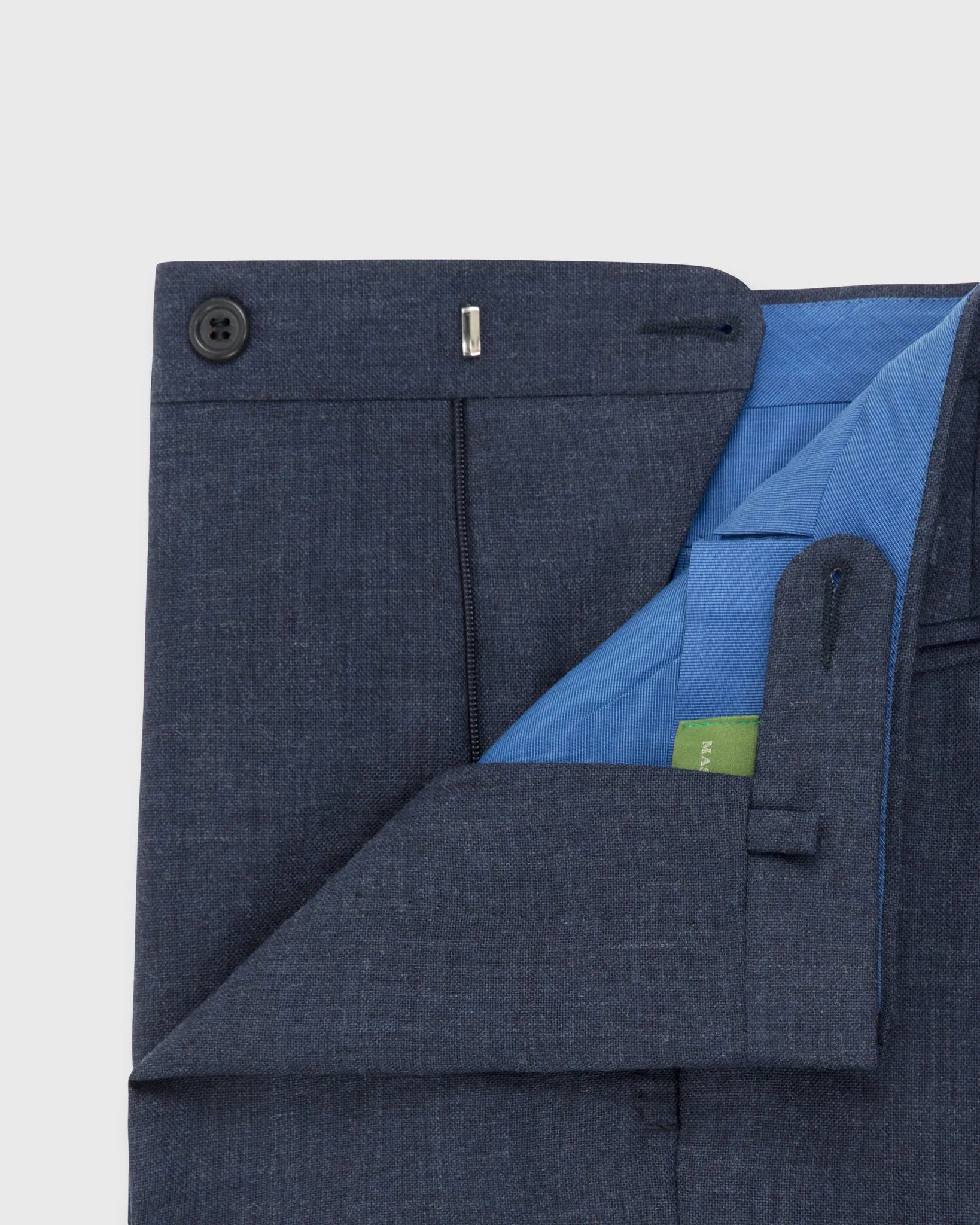 Dress Trouser in Air Force Blue High-Twist sold by Mashburn product image thumbnail 3