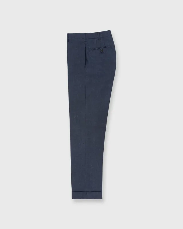 Dress Trouser in Air Force Blue High-Twist sold by Mashburn