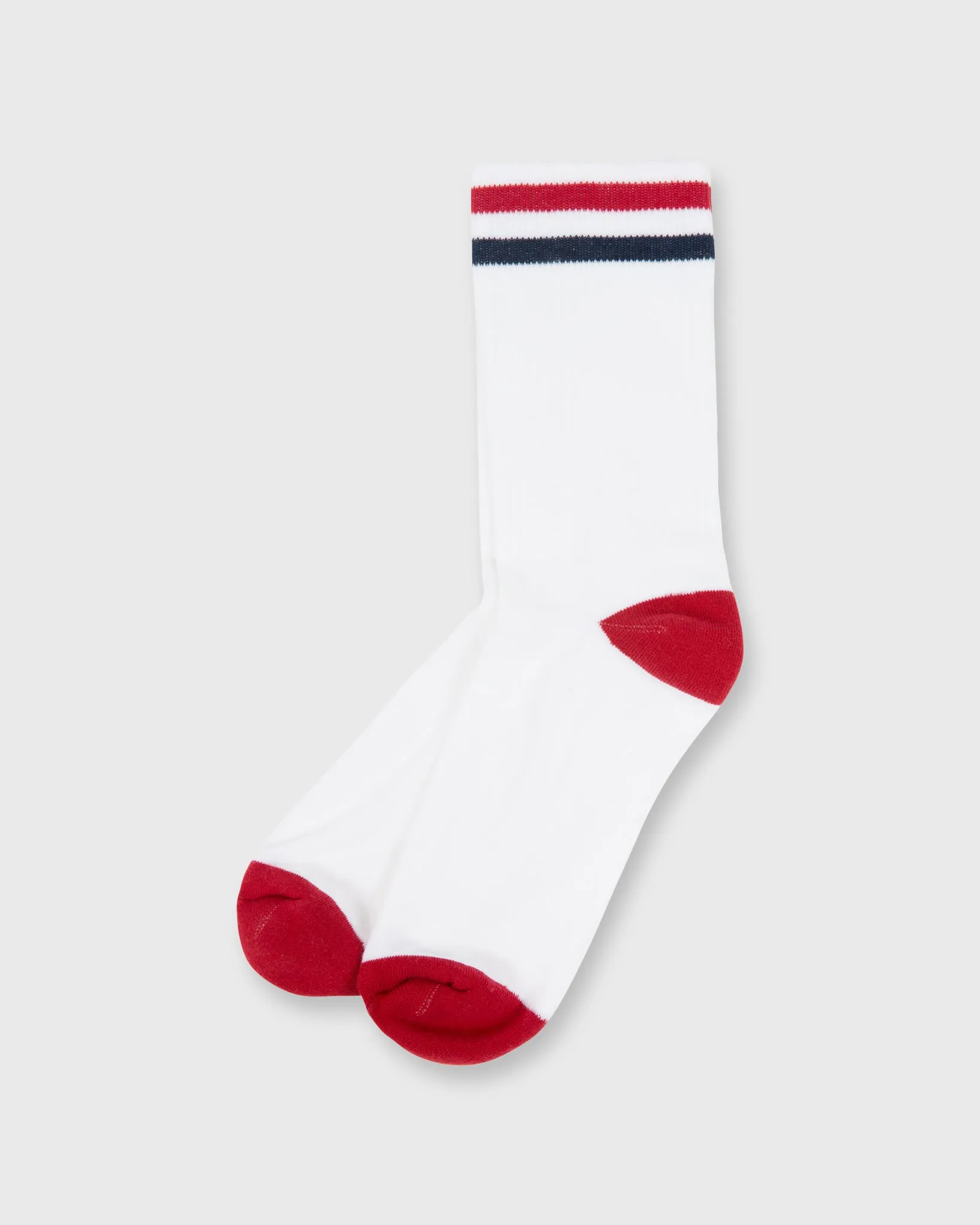 Kennedy Luxe Athletic Socks in White sold by Mashburn