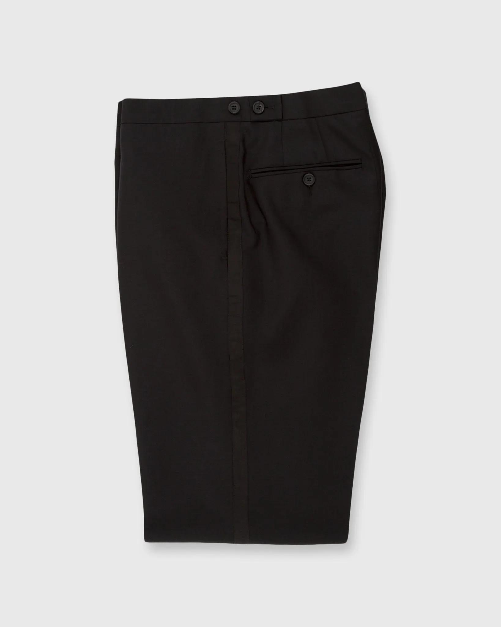 Kincaid No. 3 Peak Lapel Tuxedo in Black Wool Mohair with Silk Grosgrain Trim sold by Mashburn product image thumbnail 5